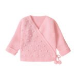 Hot Sale Baby Sweaters with Pompom Design for Newborns Mimixiong