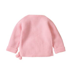 Hot Sale Baby Sweaters with Pompom Design for Newborns Mimixiong