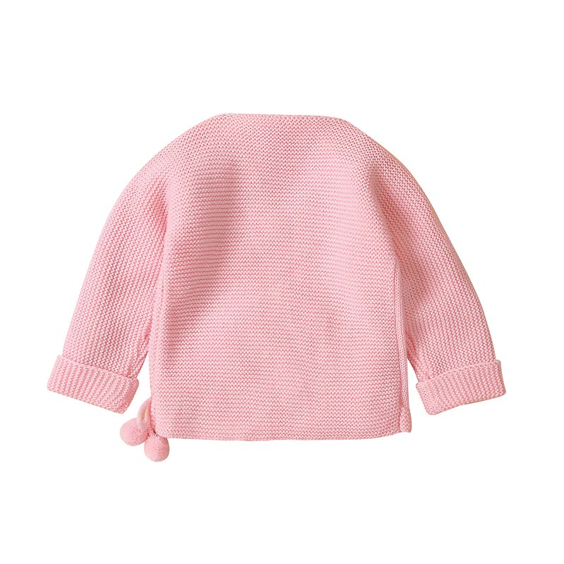 Hot Sale Baby Sweaters with Pompom Design for Newborns Mimixiong
