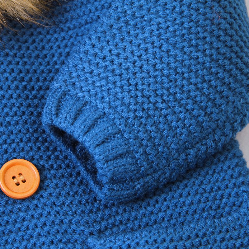 Fast Shipping Knitted Baby Hooded Cardigans Mimixong