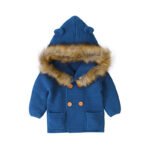 Fast Shipping Mimixong Newborn Sweaters Clothes Solid Color Kids Knitted Hooded Cardigan Clothing Sweaters Coats