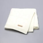 Star Patterned Solid Knitted Baby Blanket Mimixiong