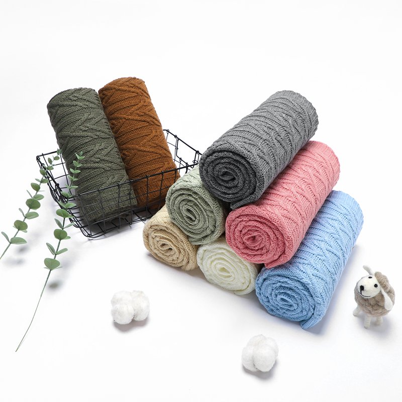 OEM Baby Knitted Swaddle Bed Sheets Blanket Mimixiong