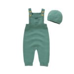 Baby Pocket Overalls & Hat Set Mimixiong