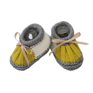 Mimixiong Knitted Baby Shoes Newborn Baby Knitted Shoes Cotton Crochet Infant Baby Socks with Strings