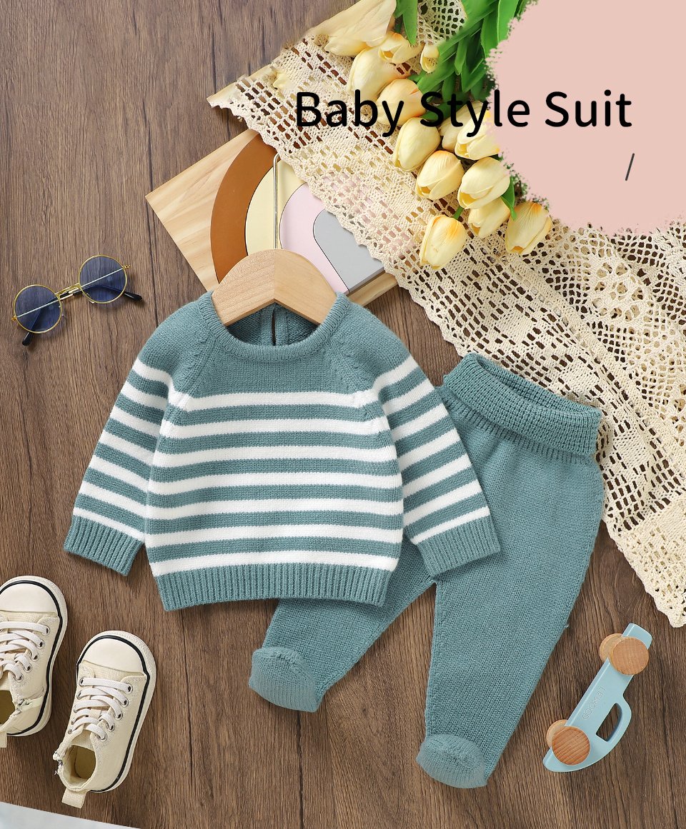 Wholesale Knitted Baby Sweater & Footie Pants Mimixiong 2 whole sale mimixiong knitted newborn baby sweaters clothes Footie pants clothing sets