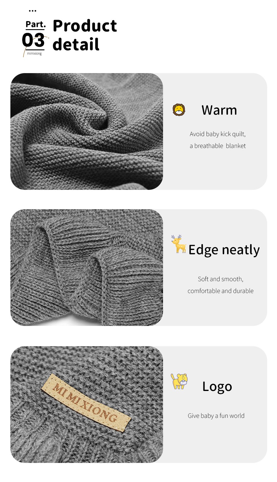 Soft Beautiful Pattern Knitted Baby Blankets Mimixiong 6 详情 英文 08 26