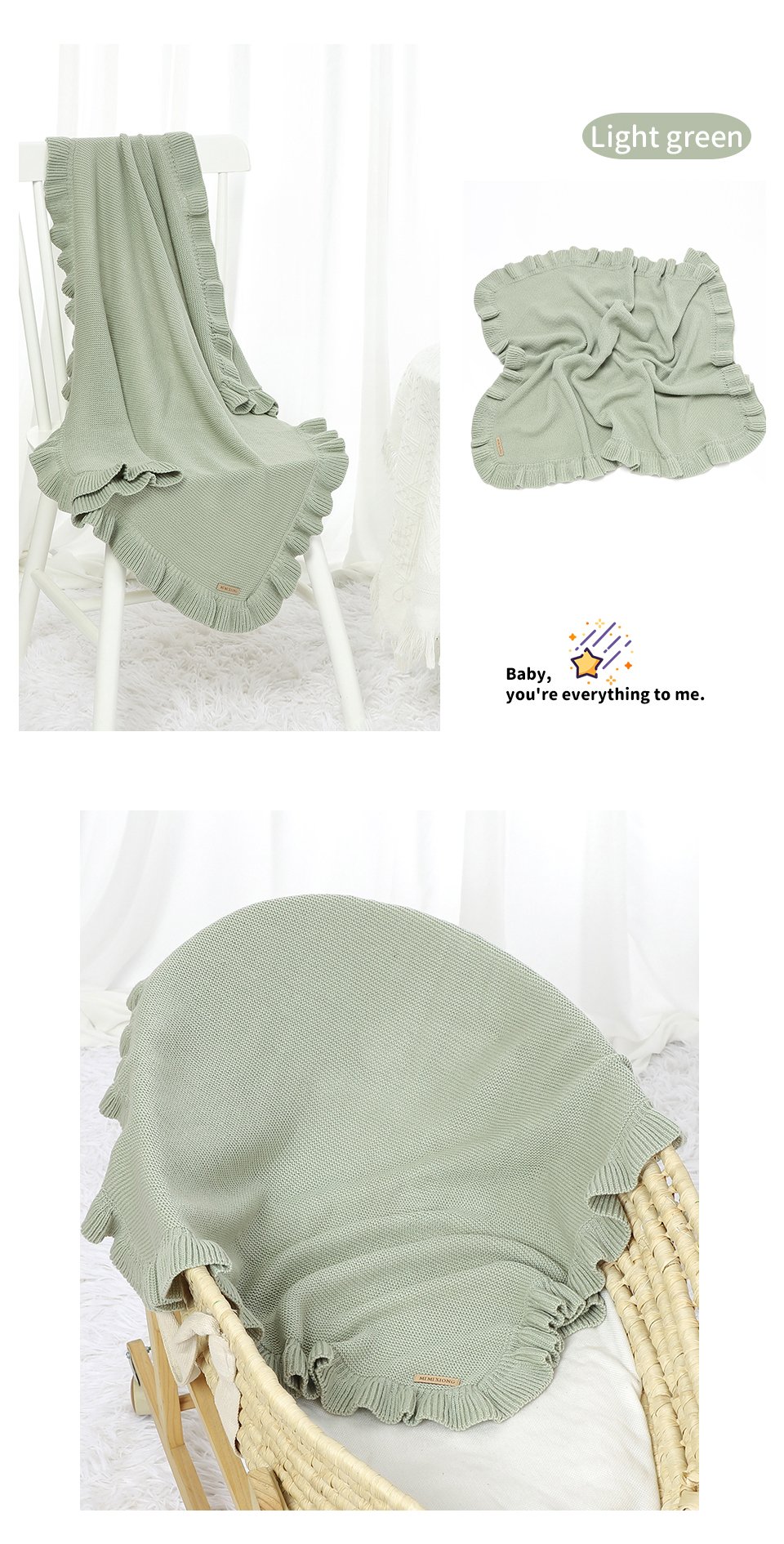 Soft Beautiful Pattern Knitted Baby Blankets Mimixiong 9 详情 英文 13 9