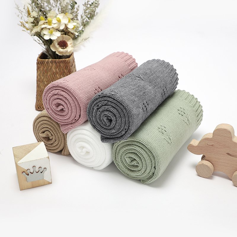 100% Acrylic Soft Newborn Baby Wrap Swaddle Blanket Mimixiong
