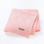 Infant Oeko-tex Swaddle Solid Pattern Throw Blanket Mimixiong