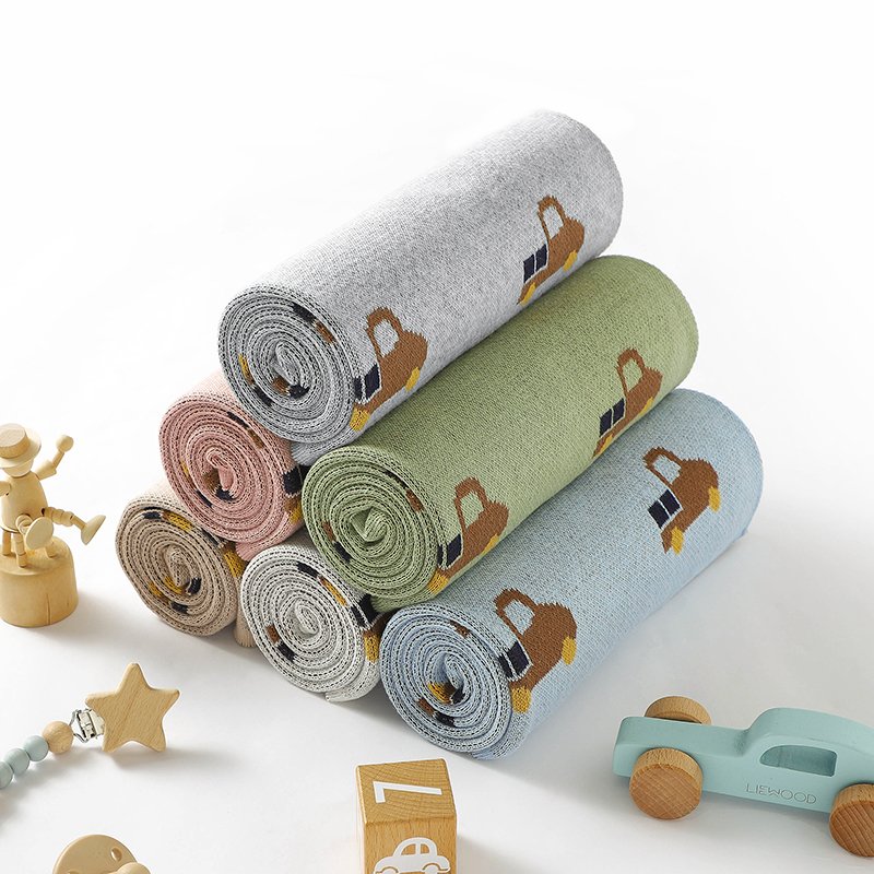 Cute Truck 100% Cotton Swaddle Custom  Blanket Mimixiong