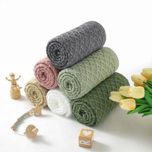 Soft Baby Crochet Knitted Bedding Cover Blanket Mimixiong