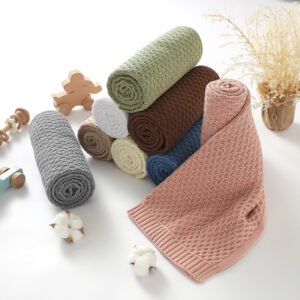OEKO-TEX Wholesale Twist Cozy Knitted Blanket Mimixiong