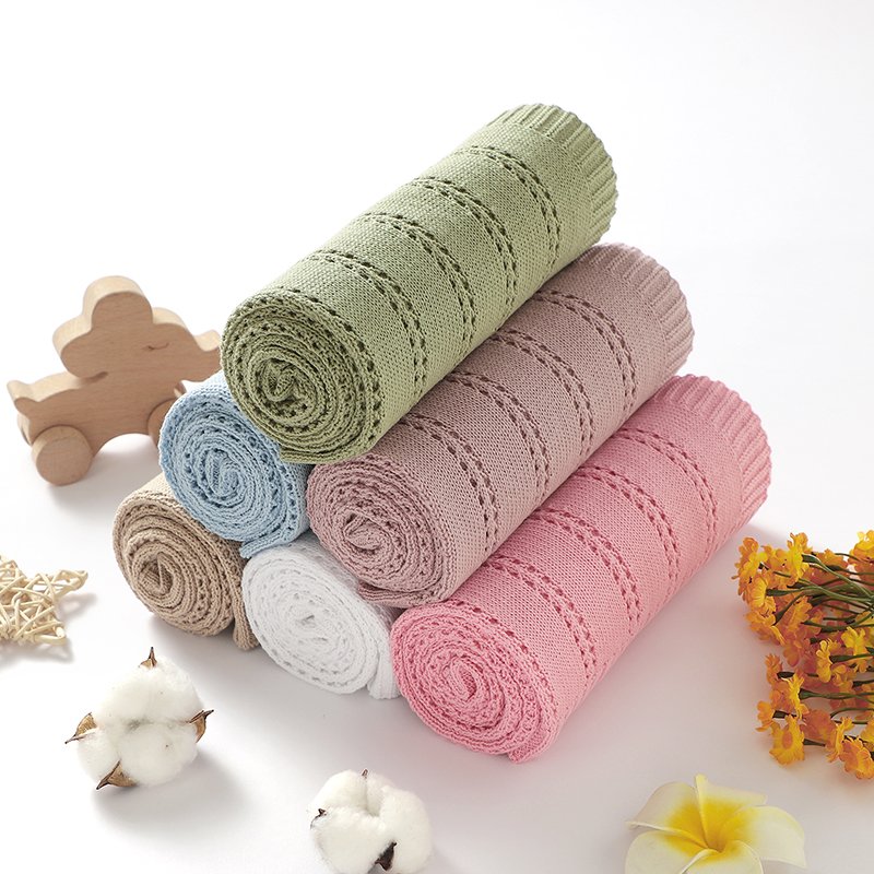 Knitted Throws Bedding Super Soft Newborn Blanket Mimixiong