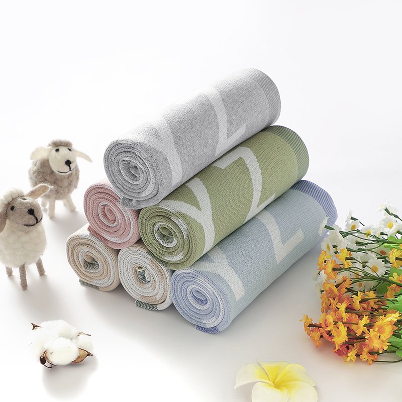 New Arrival Letter Patterned Baby Blanket Mimixiong
