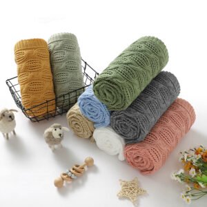 OEKO-TEX Wholesale Twist Cozy Knitted Blanket Mimixiong