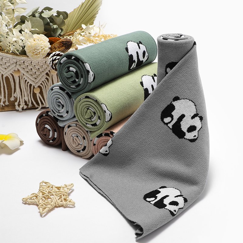 Cute Panda Animal Patterns Baby Shower Gift Blanket Mimixiong
