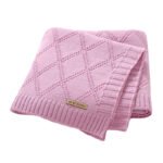 Infant Oeko-tex Swaddle Solid Pattern Throw Blanket Mimixiong