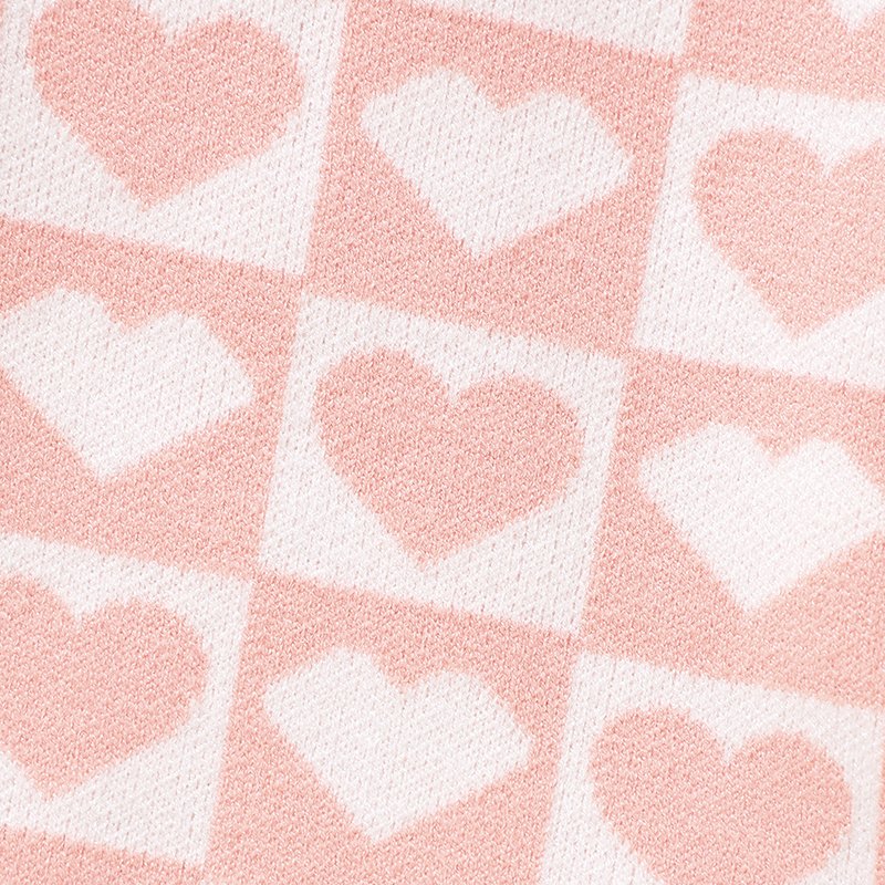 New Design Heart Pattern Baby Winter Set Pink Suit Mimixiong