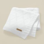 Infant Oeko-tex Swaddle Solid Pattern Throw Blanket Mimixiong