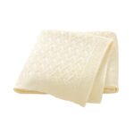 Hot Sale100% Cotton Solid Color Baby Knitted Blanket Mimixiong