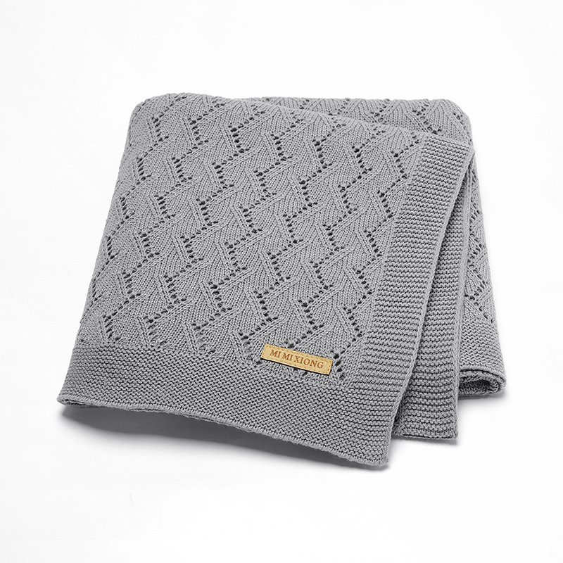 Throw Bedding Cotton Swaddle Crochet Baby Blanket Mimixiong