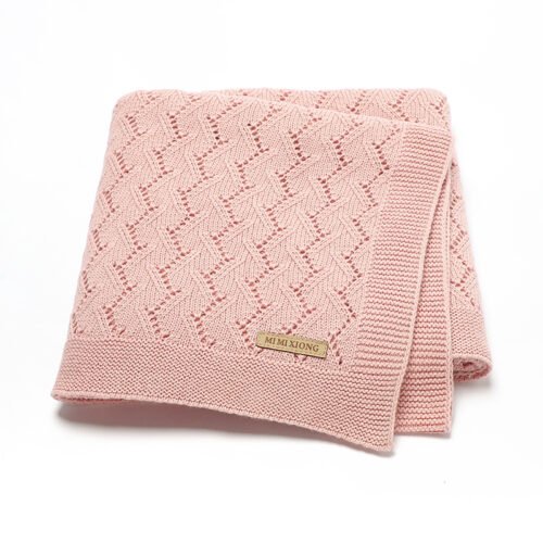 Throw Bedding Cotton Swaddle Crochet Baby Blanket Mimixiong