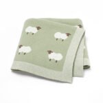 Cotton Blanket Animal Lamb Pattern Baby Products Mimixiong