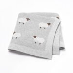 Cotton Blanket Animal Lamb Pattern Baby Products Mimixiong
