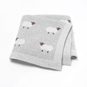 Cotton Blanket Animal Lamb Pattern Baby Products Mimixiong