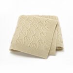 Solid Knitted Baby Blanket Wholesale Mimixiong