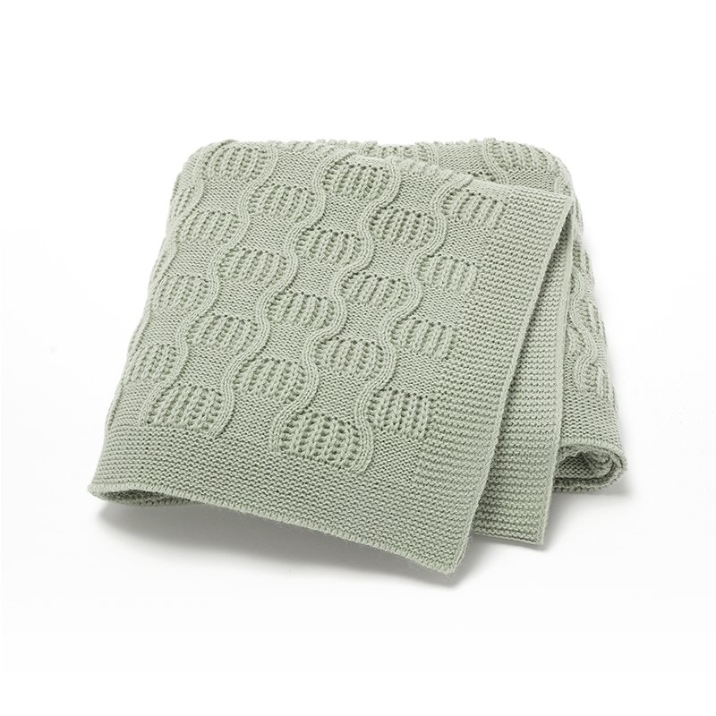 Solid Knitted Baby Blanket Wholesale Mimixiong