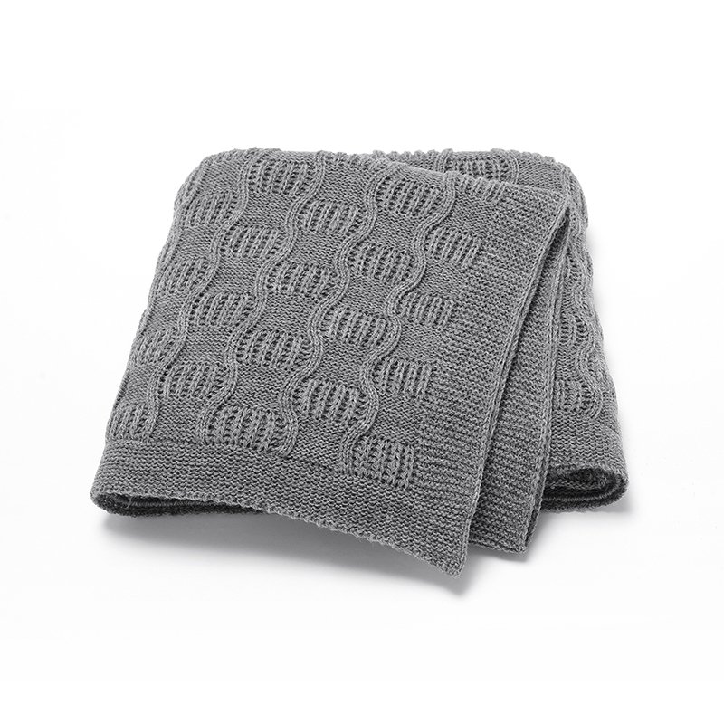 Solid Knitted Baby Blanket Wholesale Mimixiong
