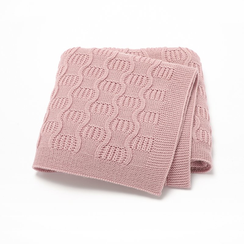 Solid Knitted Baby Blanket Wholesale Mimixiong