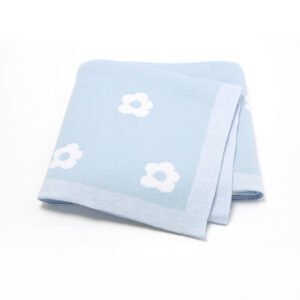Jacquard Receiving Cotton Blanket Knitted Wrap Mimixiong