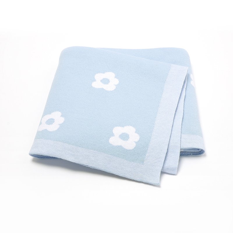 Jacquard Receiving Cotton Blanket Knitted Wrap Mimixiong