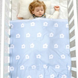 Jacquard Receiving Cotton Blanket Knitted Wrap Mimixiong
