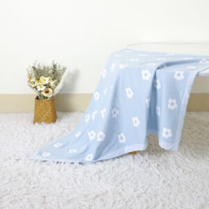 Jacquard Receiving Cotton Blanket Knitted Wrap Mimixiong