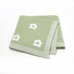 Jacquard Receiving Cotton Blanket Knitted Wrap Mimixiong