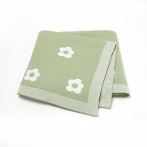 Jacquard Receiving Cotton Blanket Knitted Wrap Mimixiong