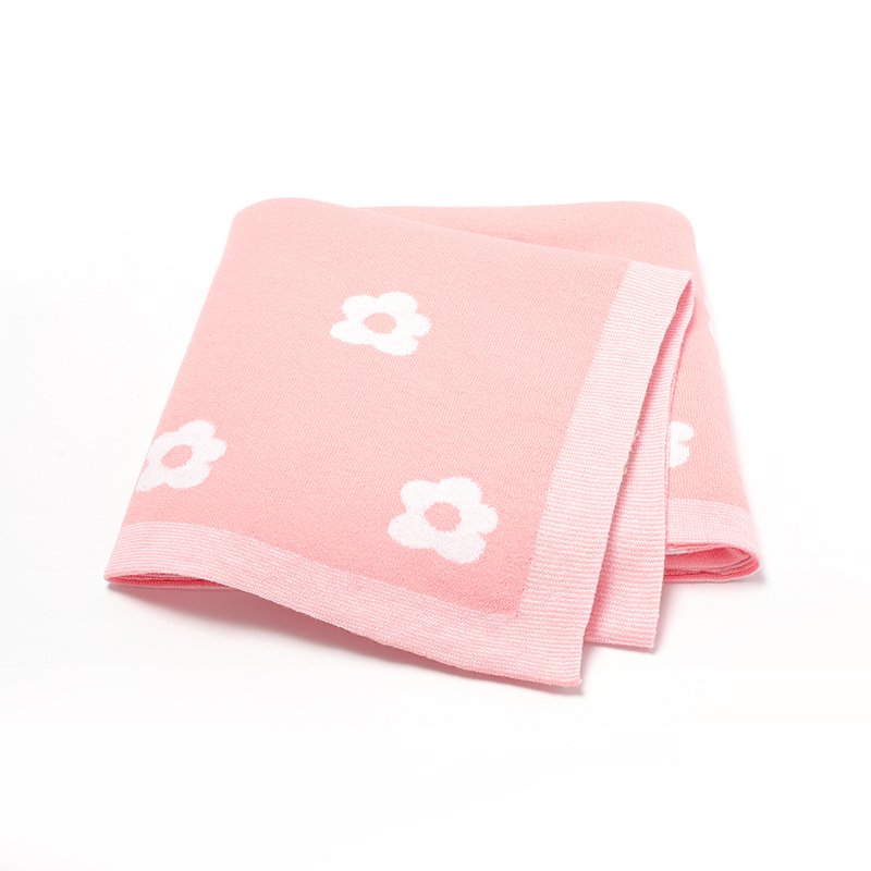Jacquard Receiving Cotton Blanket Knitted Wrap Mimixiong