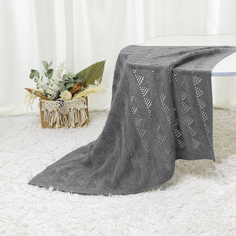Knit Blanket Infant 100% Cotton Soft Mimixiong