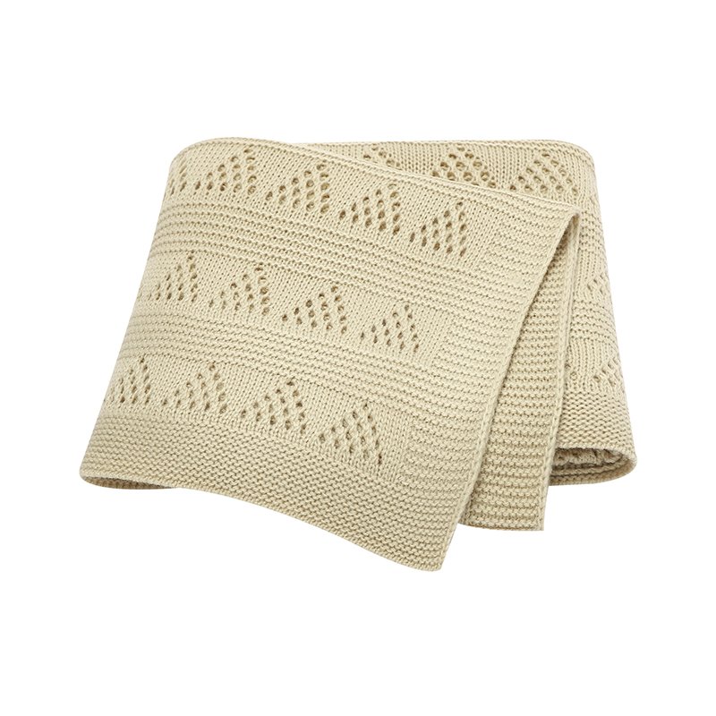 Knit Blanket Infant 100% Cotton Soft Mimixiong