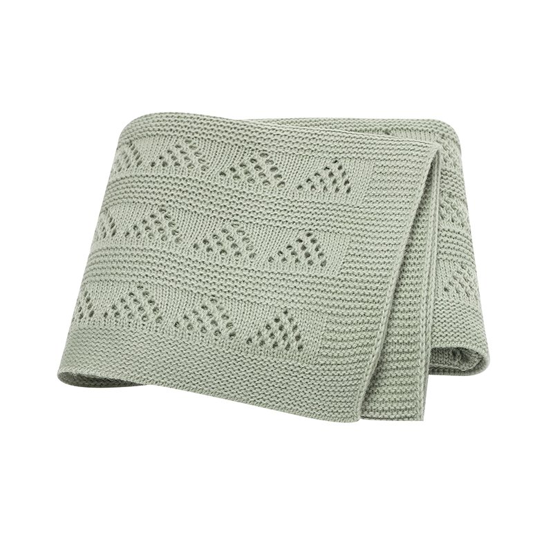 Knit Blanket Infant 100% Cotton Soft Mimixiong