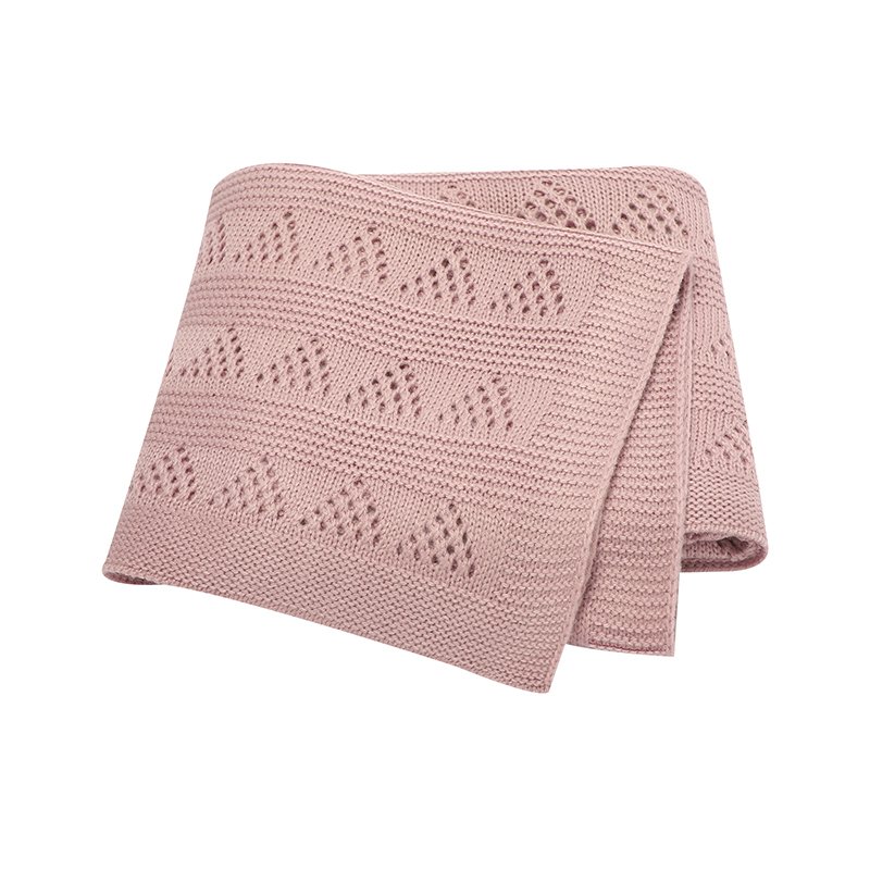 Knit Blanket Infant 100% Cotton Soft Mimixiong