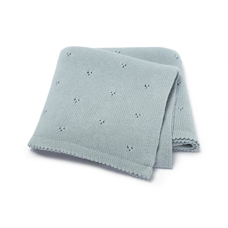 Cotton Blankets Knitted Baby Swaddle Wrap Mimixiong