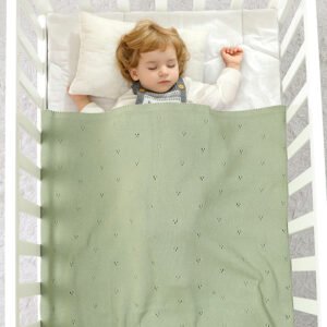 Cotton Blankets Knitted Baby Swaddle Wrap Mimixiong
