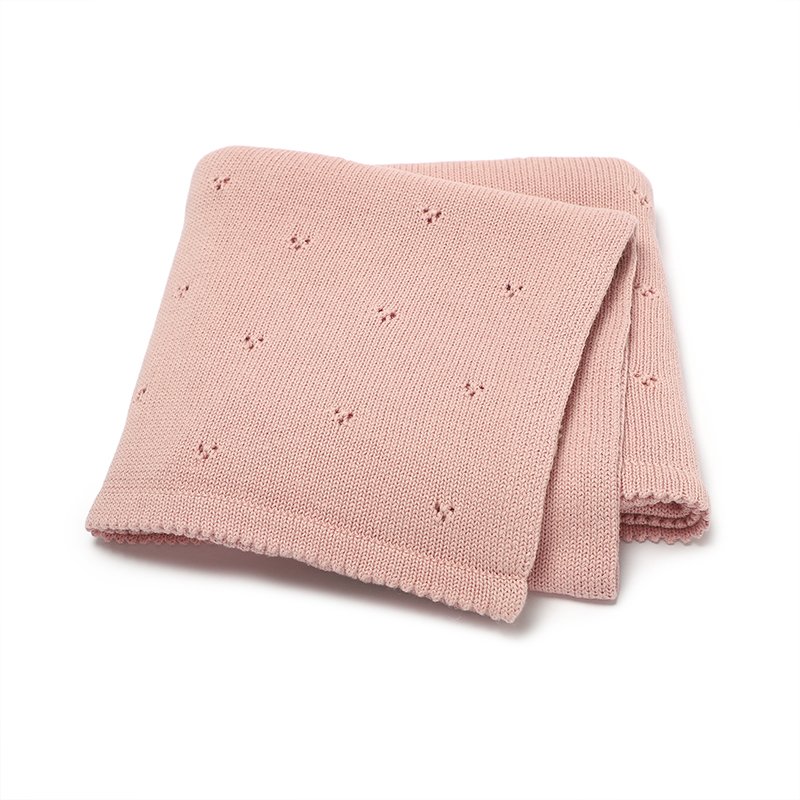 Cotton Blankets Knitted Baby Swaddle Wrap Mimixiong