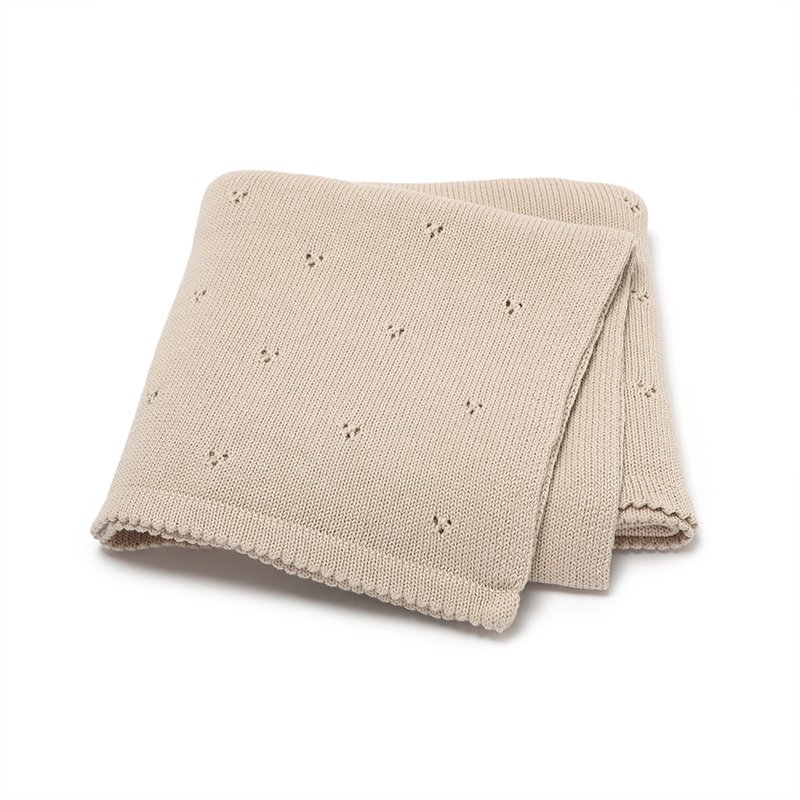 Cotton Blankets Knitted Baby Swaddle Wrap Mimixiong