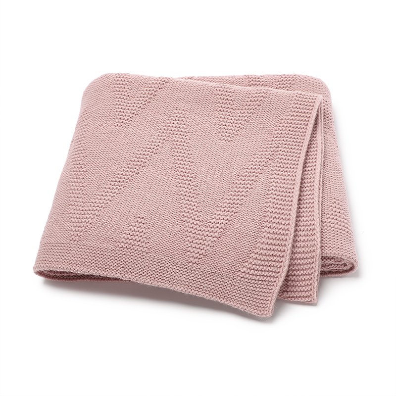 Knitted Newborn Stroller Wrap Swaddle Blankets Mimixiong